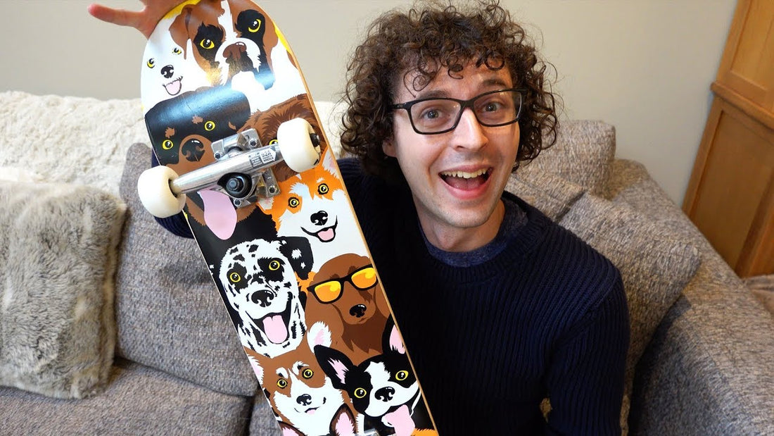 Legendary YouTuber/Gamer Stampylonghead Learn To Ollie In 1 Week Challenge