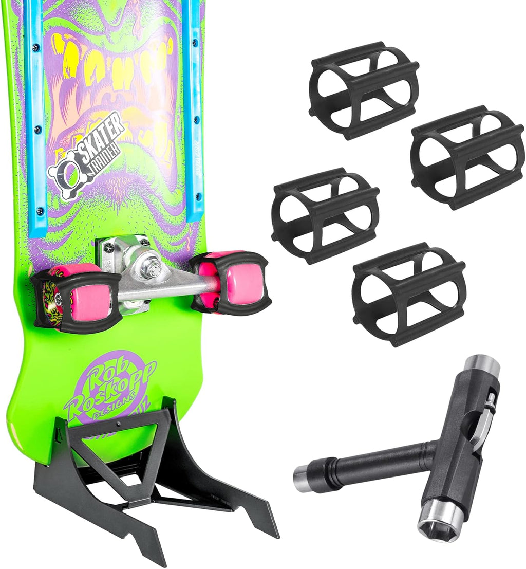 SkaterTrainer Gift Pack - SkaterTrainer, Oragami Skateboard Stand, and T-tool