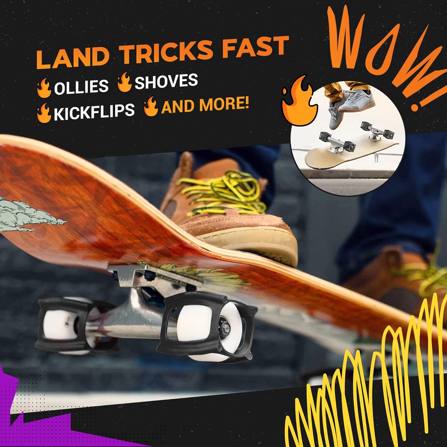 SkaterTrainer Gift Pack - SkaterTrainer, Oragami Skateboard Stand, and T-tool