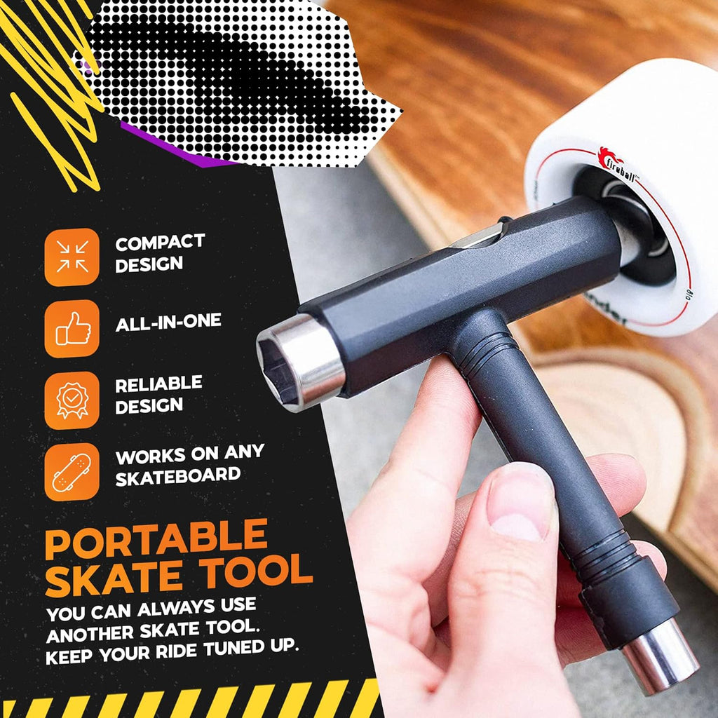 SkaterTrainer Gift Pack - SkaterTrainer, Oragami Skateboard Stand, and T-tool